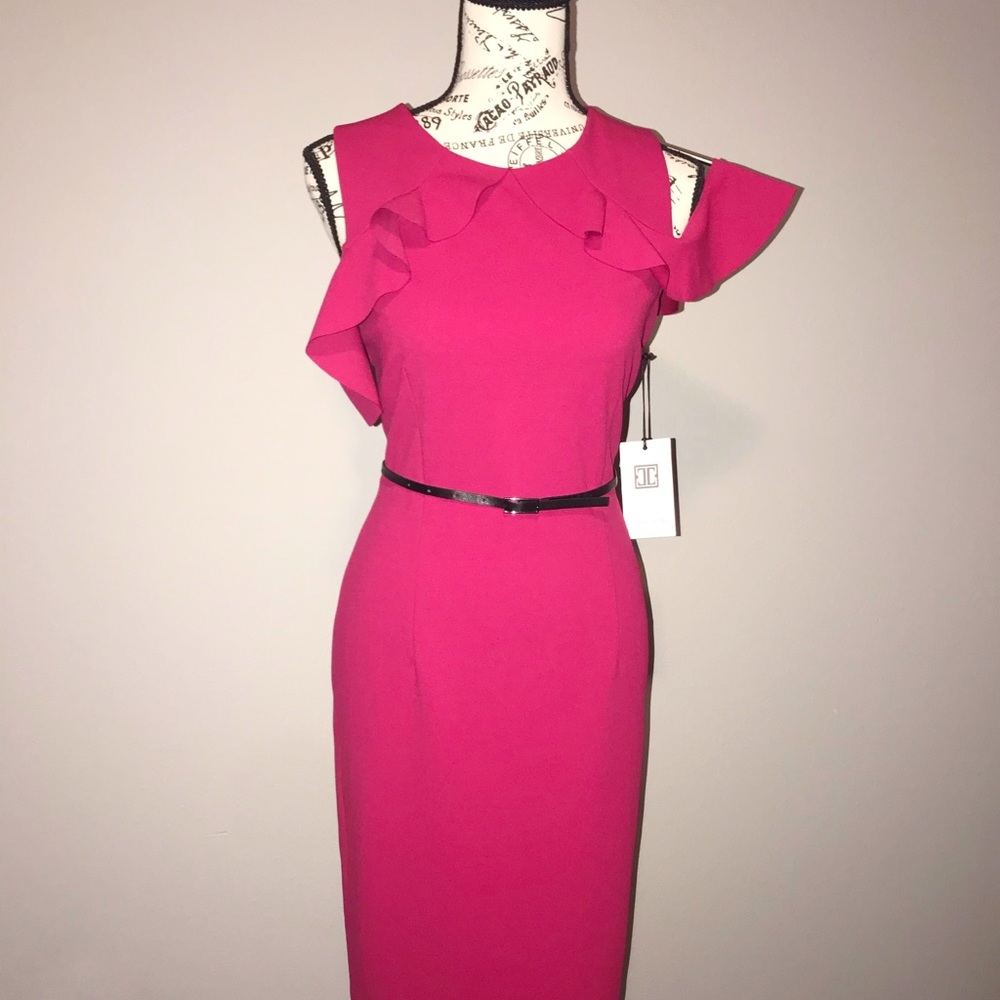 Ivanna Trump Cold Shoulder Dress